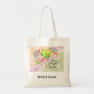 Tennis-Themed Wedding Bachelorette Bride Tote Bag 