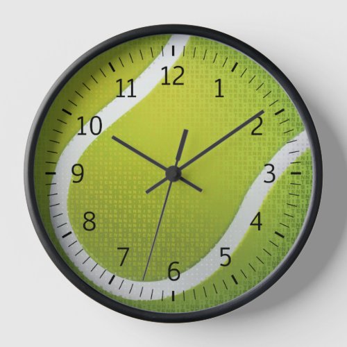 Tennis Time  Sport Cool Gifts Clock