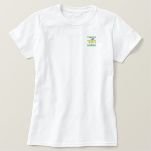 Tennis Tots Academy stacked logo on chest Embroidered Shirt