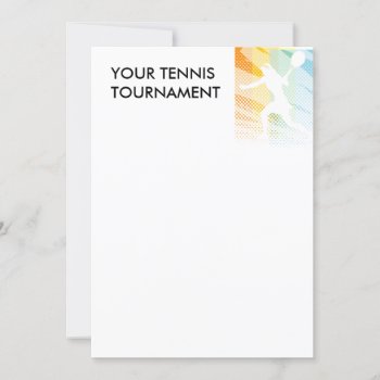 Tennis Tournament Invitations by imagewear at Zazzle