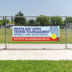 Tennis tournament open event simple graphic  banner