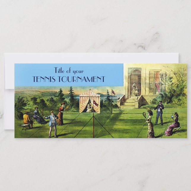 TENNIS Tournament or Tennis Match Invitations (Front)