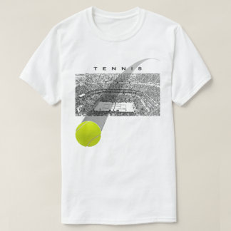 Tennis Tournament With Tennis Ball Motion T-Shirt