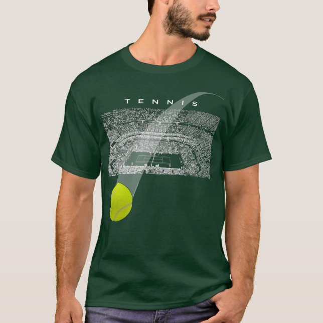 Tennis Tournament With Tennis Ball T-Shirt (Front)