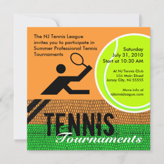 Tennis Tournaments Invitation 2