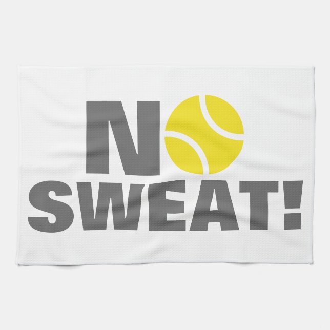 Tennis towel | No sweat! (Horizontal)