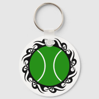 tennis. tribal. keychain