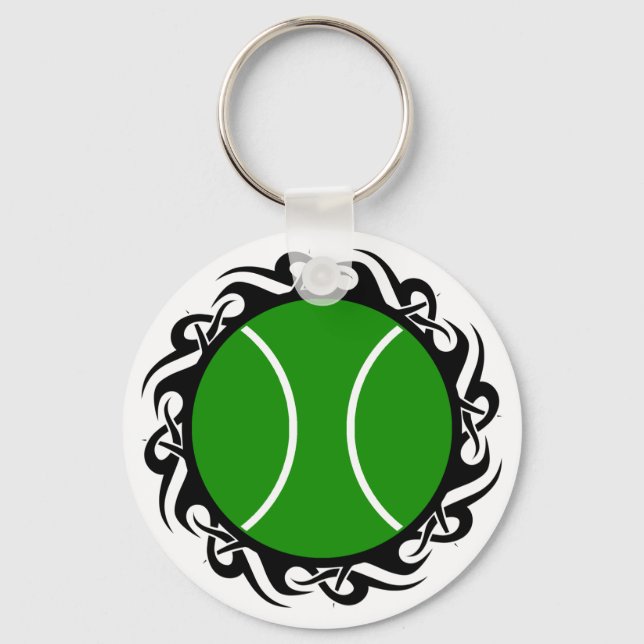 tennis. tribal. keychain (Front)