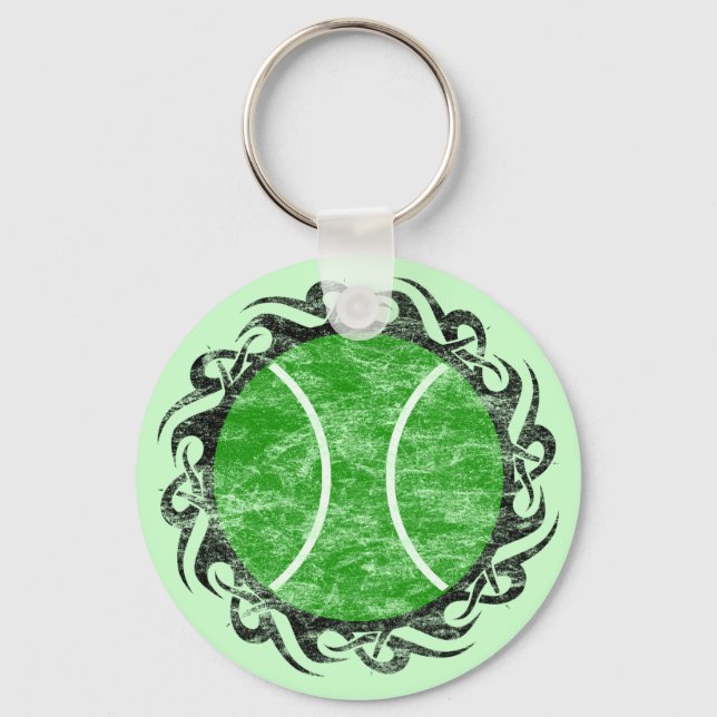 tennis. tribal. keychain (Front)