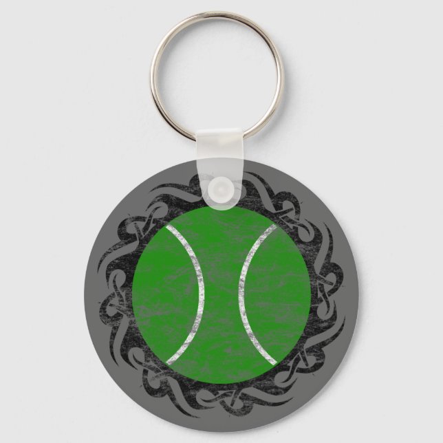 tennis. tribal. keychain (Front)