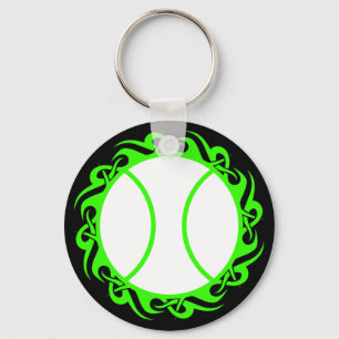 tennis. tribal. keychain
