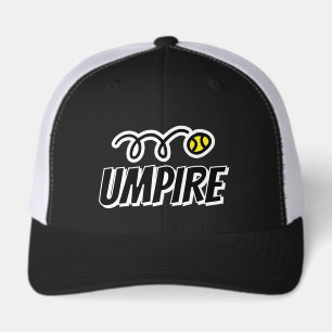 Tennis umpire hat with open mesh back