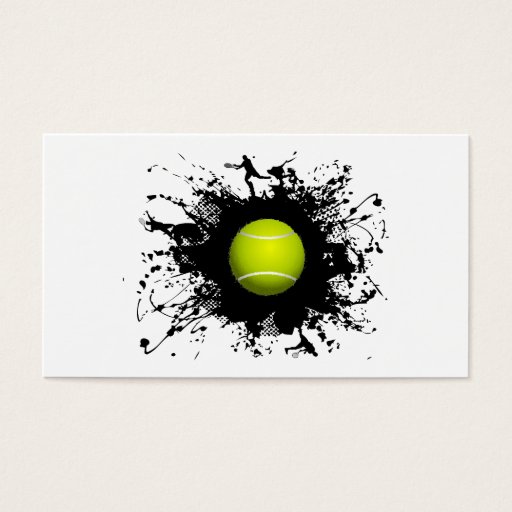 Customizable Tennis Urban Style Business Card