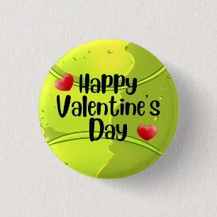 TENNIS Valentine's Day to Player with Love    Button
