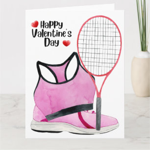 TENNIS Valentine's Day to Player with Love Card