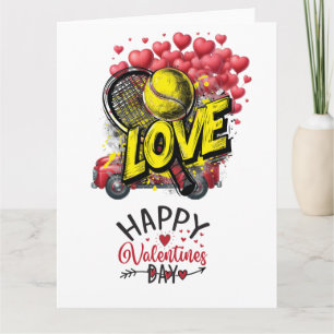 TENNIS Valentine's Day to Player with Love Card