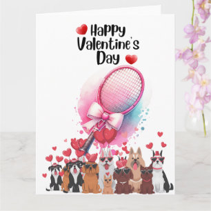 TENNIS Valentine's Day to Player with Love Card