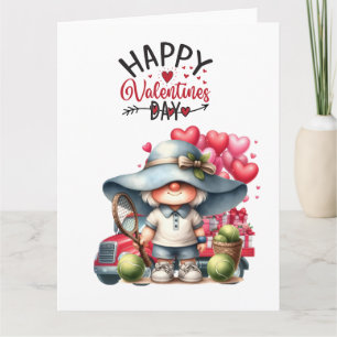 TENNIS Valentine's Day to Player with Love Card