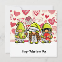 Tennis Valentine's Day with Hearts Love Holiday Ca