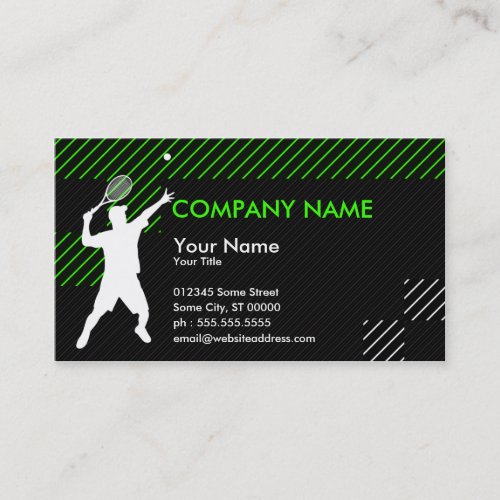 tennis vertices business card templates