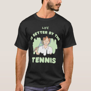 Tennis vibes only design T-Shirt design