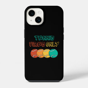 Tennis vibes only phone case design