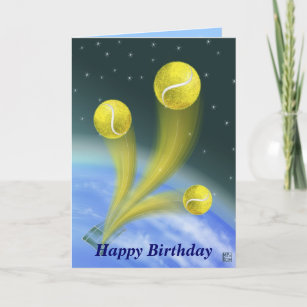 Funny Tennis Birthday Cards Zazzle