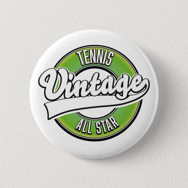Tennis Vintage All star logo Button (Front)