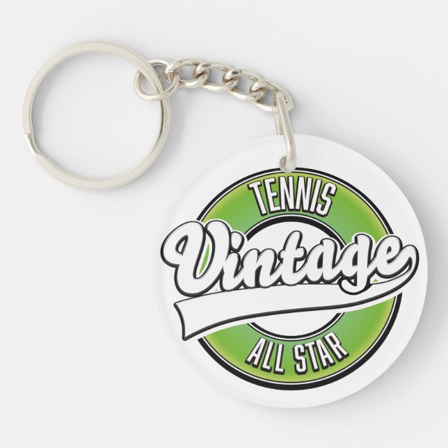 Tennis Vintage All star logo Magnet Keychain (Front)