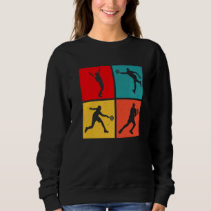 Tennis Vintage Retro Premium Sweatshirt