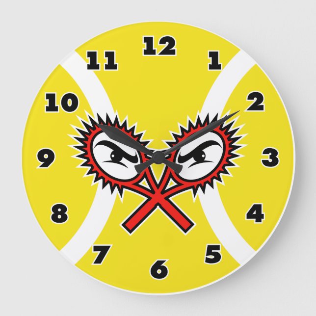 Tennis wall clock with unique design (Front)