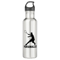 Tennis water bottle with personalized name Tennis water bottle with personalized name