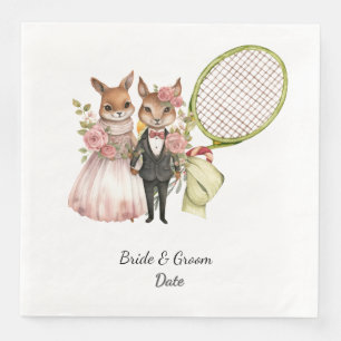 Tennis Wedding themed Paper Dinner Napkins