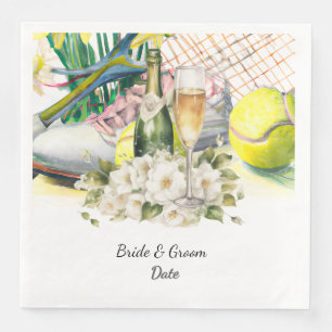 Tennis Wedding themed Paper Dinner Napkins