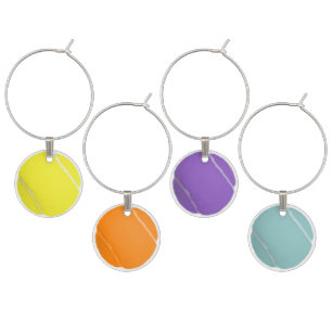 Tennis Wine Glass Charm