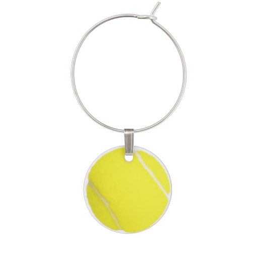 Tennis Wine Glass Charm Zazzle