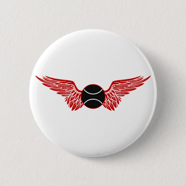 tennis. winged. button (Front)