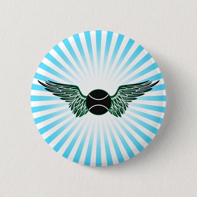 tennis. winged. button (Front)
