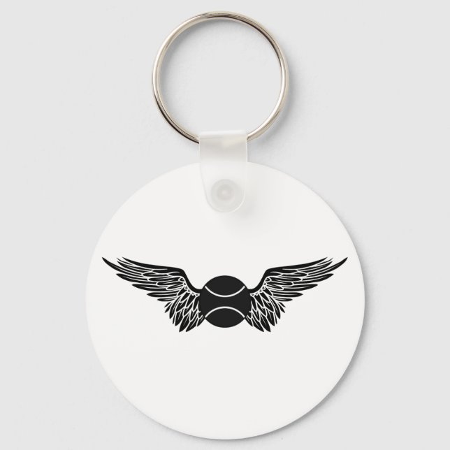 tennis. winged. keychain (Front)