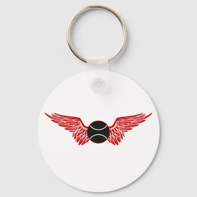tennis. winged. keychain (Front)