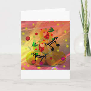 Tennis with music notes in Christmas