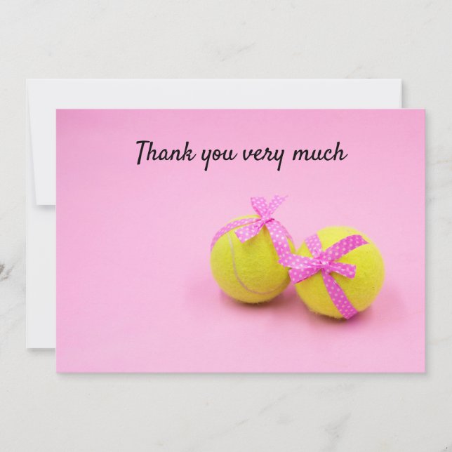 Tennis with racket  thank you very much player (Front)