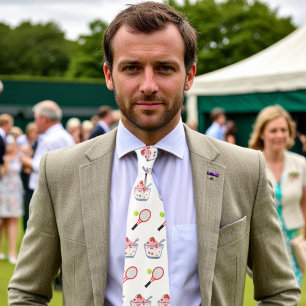 Tennis with Strawberries & Cream Tie