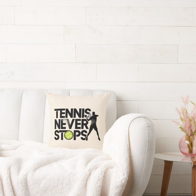 Tennis without limits throw pillow (Couch)