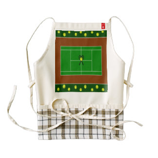 Tennis Zazzle HEART Apron