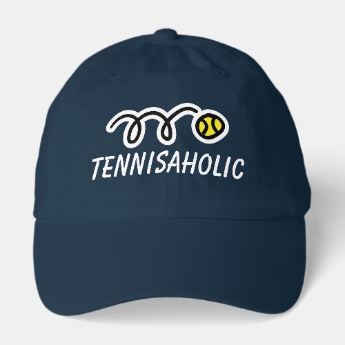 Tennisaholic sports cap for player and fan
