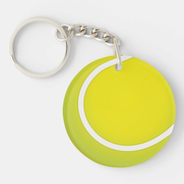 Tennisbal. Tennis is a racket ball game. Keychain (Front)