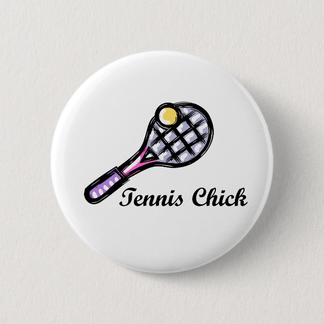 TennisChick Logo Button (Front)