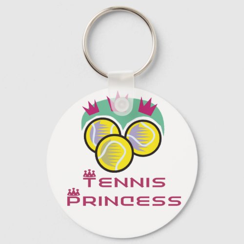 TennisChick Princess Keychain