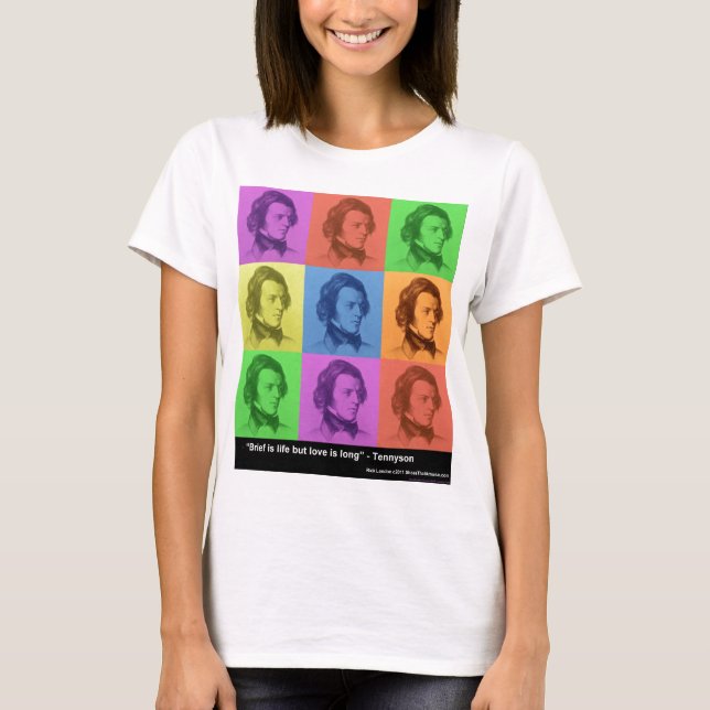Tennyson "Love Is Long" Quote PopArt Gifts & Tees (Front)